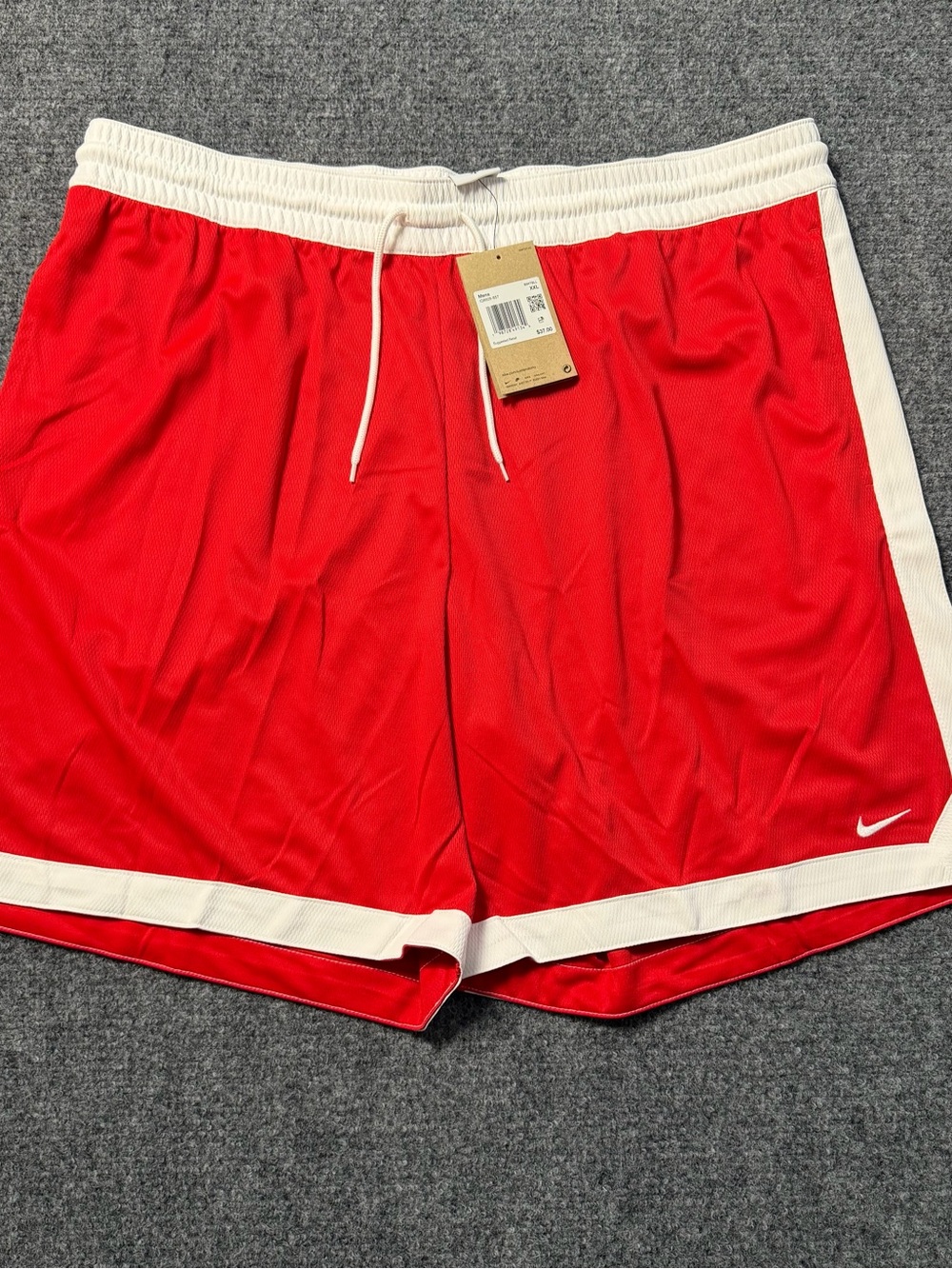 Nike Dri-Fit DNA+ Men's Basketball Shorts Red/white IQ8608-656 Mens Size 2XL